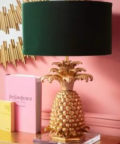 Kare Design Pineapple Ananas Pöytävalaisin, Kulta 66cm