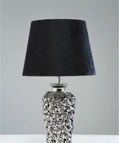 Kare Design Rose Pöytävalaisin, Hopea 57cm -Huonekalu kauppa lampa stolowa rose multi 33x56 cm czarno srebrna 5