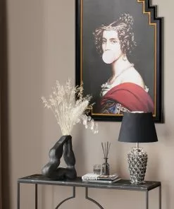 Kare Design Rose Pöytävalaisin, Hopea 57cm -Huonekalu kauppa lampa stolowa rose multi 33x56 cm czarno srebrna 8