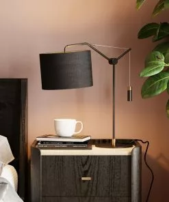 Kare Design Salotto Pöytävalaisin -Huonekalu kauppa lampa stolowa salotto 52x55 cm czarna 10