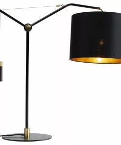 Kare Design Salotto Pöytävalaisin -Huonekalu kauppa lampa stolowa salotto 52x55 cm czarna 2