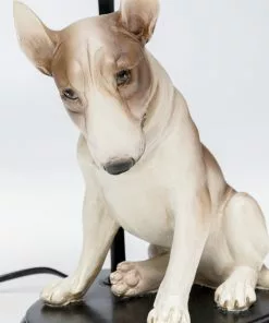 Kare Design Sitting Dog Istuva Koira Pöytävalaisin 46cm -Huonekalu kauppa lampa stolowa siedzacy pies klosz tkanina o26x46 cm 6