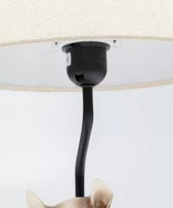 Kare Design Sitting Dog Istuva Koira Pöytävalaisin 46cm -Huonekalu kauppa lampa stolowa siedzacy pies klosz tkanina o26x46 cm 7