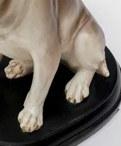 Kare Design Sitting Dog Istuva Koira Pöytävalaisin 46cm -Huonekalu kauppa lampa stolowa siedzacy pies klosz tkanina o26x46 cm 9