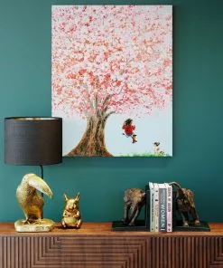 Kare Design Animal Toucan Tukaani Pöytävalaisin, Kulta -Huonekalu kauppa lampa stolowa toucan 38x70 cm zlota klosz czarny 14