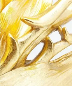 Kare Design Tropical Flower Pöytävalaisin -Huonekalu kauppa lampa stolowa tropical flower 51x65 cm czarno zlota 3