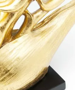 Kare Design Tropical Flower Pöytävalaisin -Huonekalu kauppa lampa stolowa tropical flower 51x65 cm czarno zlota 5