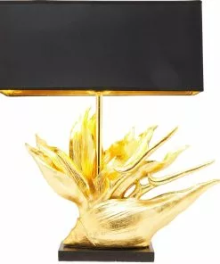 Kare Design Tropical Flower Pöytävalaisin -Huonekalu kauppa lampa stolowa tropical flower 51x65 cm czarno zlota 7