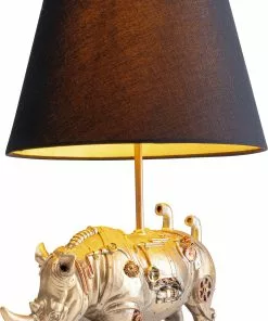 Kare Design Animal Rhino Pöytävalaisin -Huonekalu kauppa lampa stolowa zlota 30x46 cm 4