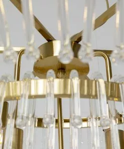 Kare Design Adele Riippuvalaisin -Huonekalu kauppa lampa wiszaca adele o87x39 cm transparentno zlota 4