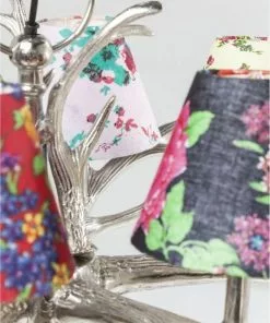 Kare Design Antler Flowers Riippuvalaisin, 6-valonlähdettä -Huonekalu kauppa lampa wiszaca antler flowers 75x66 cm kolorowa 13