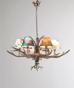 Kare Design Antler Flowers Riippuvalaisin, 6-valonlähdettä -Huonekalu kauppa lampa wiszaca antler flowers 75x66 cm kolorowa 4