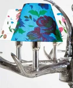 Kare Design Antler Flowers Riippuvalaisin, 6-valonlähdettä -Huonekalu kauppa lampa wiszaca antler flowers 75x66 cm kolorowa 6