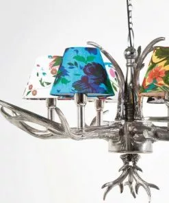 Kare Design Antler Flowers Riippuvalaisin, 6-valonlähdettä -Huonekalu kauppa lampa wiszaca antler flowers 75x66 cm kolorowa 7