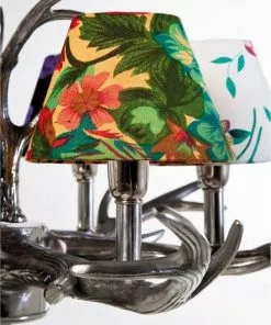 Kare Design Antler Flowers Riippuvalaisin, 6-valonlähdettä -Huonekalu kauppa lampa wiszaca antler flowers 75x66 cm kolorowa 8