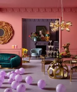 Kare Design Atomic Balls Riippuvalaisin, Messinki Ø74cm -Huonekalu kauppa lampa wiszaca atomic balls 74x130 cm zlota klosze szklane przydymione 13 scaled