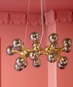 Kare Design Atomic Balls Riippuvalaisin, Messinki Ø74cm