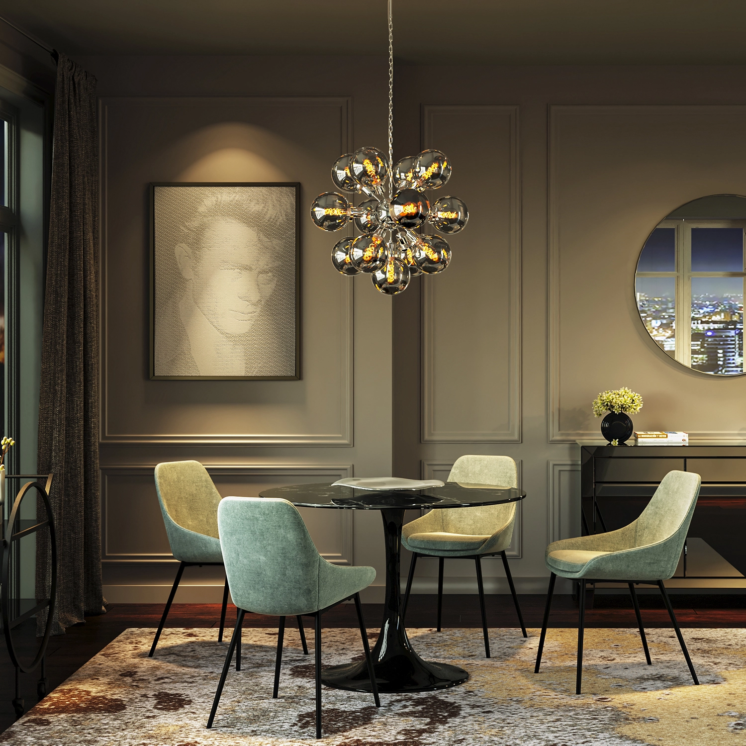 Kare Design Atomic Riippuvalaisin Ø72cm 3 Kare Design Atomic Riippuvalaisin Ø72cm