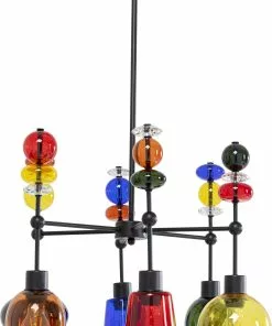 Kare Design Mazzo Sei Riippuvalaisin Ø61cm -Huonekalu kauppa lampa wiszaca awangardowa klosze szklane kolorowe 61x88 cm 2