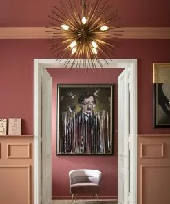 Kare Design Beam Riippuvalaisin, Messinki Ø72cm -Huonekalu kauppa lampa wiszaca beam 72x72 cm mosiezna 10