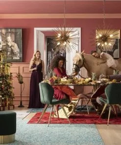 Kare Design Beam Riippuvalaisin, Messinki Ø72cm -Huonekalu kauppa lampa wiszaca beam 72x72 cm mosiezna 8