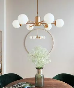 Kare Design Heavenly Riippuvalaisin Kulta Ø70cm -Huonekalu kauppa lampa wiszaca bolla o70 cm zlota klosze szklane 6