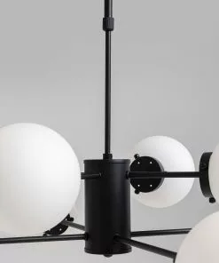 Kare Design Heavenly Riippuvalaisin Musta Ø98cm -Huonekalu kauppa lampa wiszaca bolla o98 cm czarna klosze szklane 3