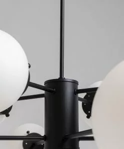 Kare Design Heavenly Riippuvalaisin Musta Ø98cm -Huonekalu kauppa lampa wiszaca bolla o98 cm czarna klosze szklane 5