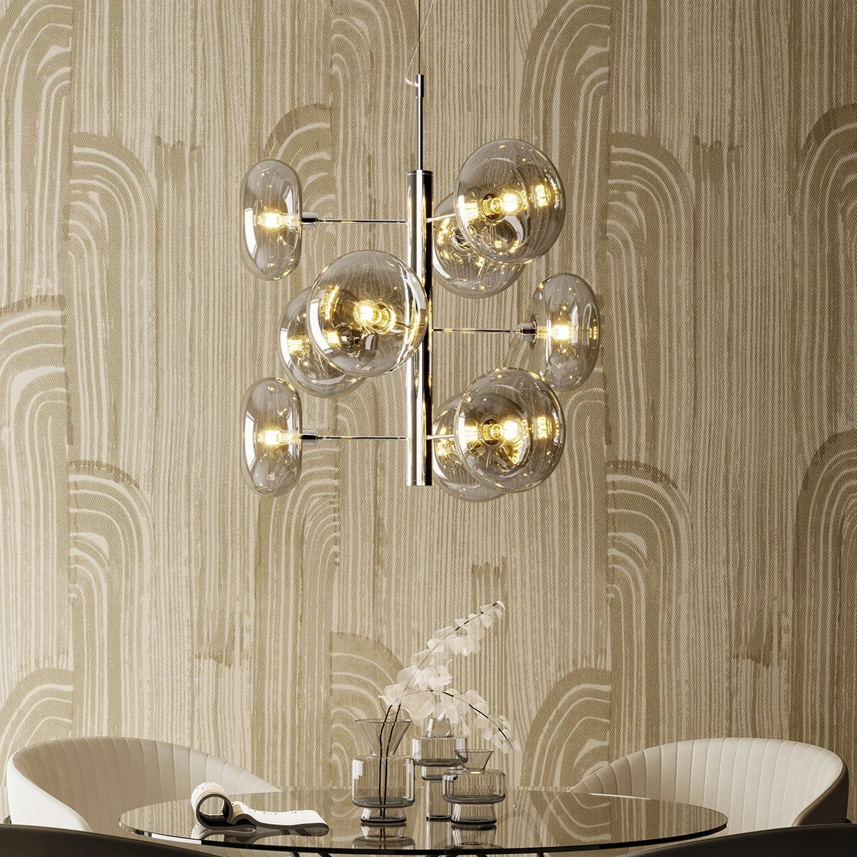 Kare Design Headlight Riippuvalaisin Kromi 3 Kare Design Headlight Riippuvalaisin Kromi