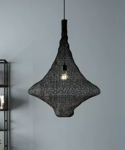 Kare Design Cocoon Pöytävalaisin, Musta Ø89cm