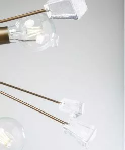 Kare Design Crystal Bomb Riippuvalaiisn, Messinki Ø93cm -Huonekalu kauppa lampa wiszaca crystal bomb 93x93 cm czarno zlota 5