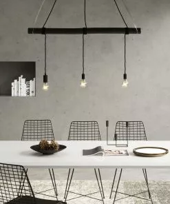 Kare Design Dining Black Riippuvalaisin Musta -Huonekalu kauppa lampa wiszaca dining 17x85 cm czarna 8