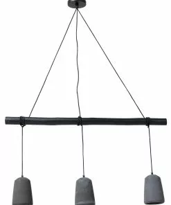 Kare Design Dining Concrete Black Tre Riippuvalaisin -Huonekalu kauppa lampa wiszaca dining concrete tre 120x120 cm czarna 1