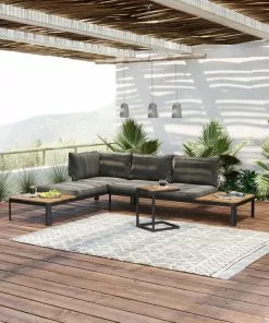 Kare Design Dining Concrete Black Tre Riippuvalaisin -Huonekalu kauppa lampa wiszaca dining concrete tre 120x120 cm czarna 13