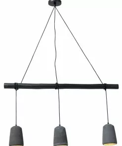 Kare Design Dining Concrete Black Tre Riippuvalaisin -Huonekalu kauppa lampa wiszaca dining concrete tre 120x120 cm czarna 2