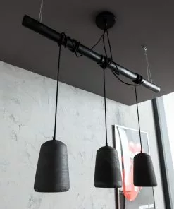 Kare Design Dining Concrete Black Tre Riippuvalaisin -Huonekalu kauppa lampa wiszaca dining concrete tre 120x120 cm czarna 8