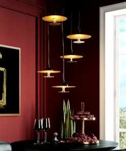 Kare Design Disc Spiral Cinque Riippuvalaisin -Huonekalu kauppa lampa wiszaca disc spiral cinque 40x140 cm 9