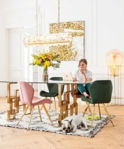 Kare Design Firestarter Riippuvalaisin -Huonekalu kauppa lampa wiszaca firestarter 100x24 cm zlota 7