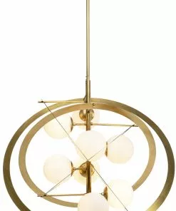 Kare Design Galaxia Riippuvalaisin 87cm -Huonekalu kauppa lampa wiszaca galaxia 87x86 139 cm zlota klosze biale 2