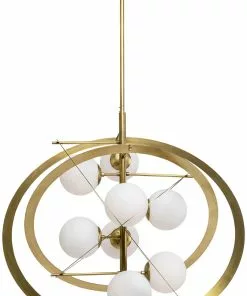 Kare Design Galaxia Riippuvalaisin 87cm -Huonekalu kauppa lampa wiszaca galaxia 87x86 139 cm zlota klosze biale 3