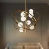 Kare Design Galaxia Riippuvalaisin 87cm -Huonekalu kauppa lampa wiszaca galaxia 87x86 139 cm zlota klosze biale 9