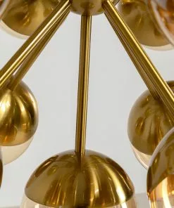 Kare Design Solar Planet Riippuvalaisin Ø83cm -Huonekalu kauppa lampa wiszaca glamour zlota klosze szklane brazowe 83x83 cm 4