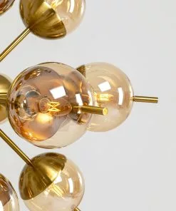 Kare Design Solar Planet Riippuvalaisin Ø83cm -Huonekalu kauppa lampa wiszaca glamour zlota klosze szklane brazowe 83x83 cm 5