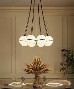 Kare Design Globes Black Riippuvalaisin Ø71cm -Huonekalu kauppa lampa wiszaca globes o71x130 cm czarna klosze szklane 6