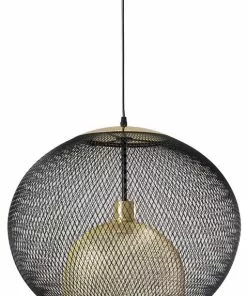 Kare Design Grato Riippuvalaisin Ø45cm -Huonekalu kauppa lampa wiszaca grato o45 cm czarno zlota 2