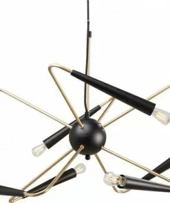 Kare Design Harlekin Riippuvalaisin -Huonekalu kauppa lampa wiszaca harlekin 78x210 cm czarno zlota 2