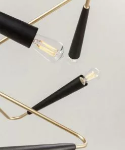 Kare Design Harlekin Riippuvalaisin -Huonekalu kauppa lampa wiszaca harlekin 78x210 cm czarno zlota 6