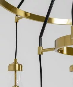 Kare Design Bell Highlight Riippuvalaisin -Huonekalu kauppa lampa wiszaca highlight 12l o97 cm czarno zlota klosze transparentne 4