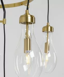 Kare Design Bell Highlight Riippuvalaisin -Huonekalu kauppa lampa wiszaca highlight 12l o97 cm czarno zlota klosze transparentne 5