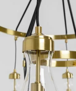 Kare Design Bell Highlight Riippuvalaisin -Huonekalu kauppa lampa wiszaca highlight 12l o97 cm czarno zlota klosze transparentne 6